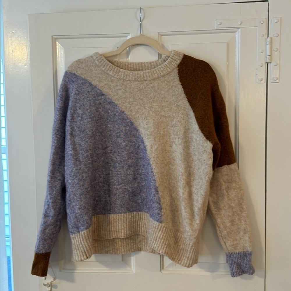 Madewell Colorblock Crewneck Sweater